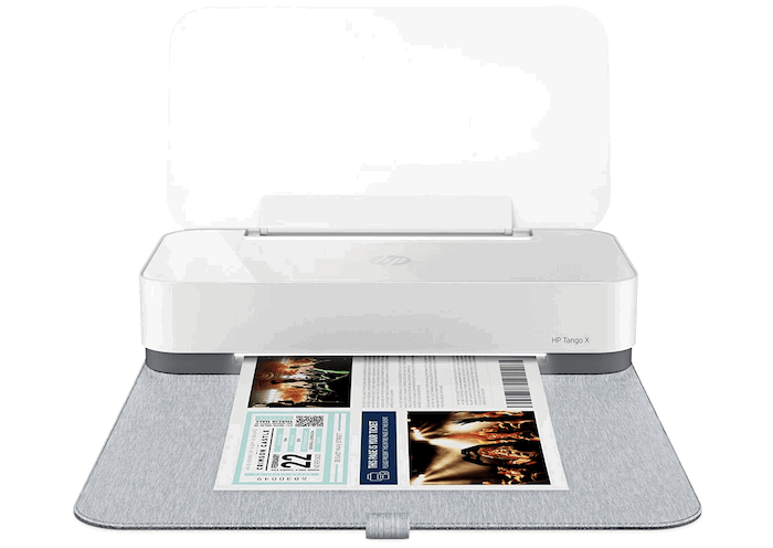 Product photo of the HP Tango X portable printer