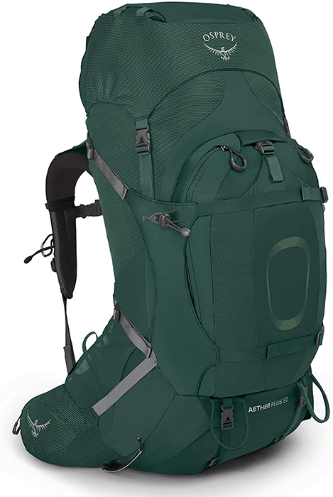 Osprey Aether Plus 60 best camera backpack for hiking