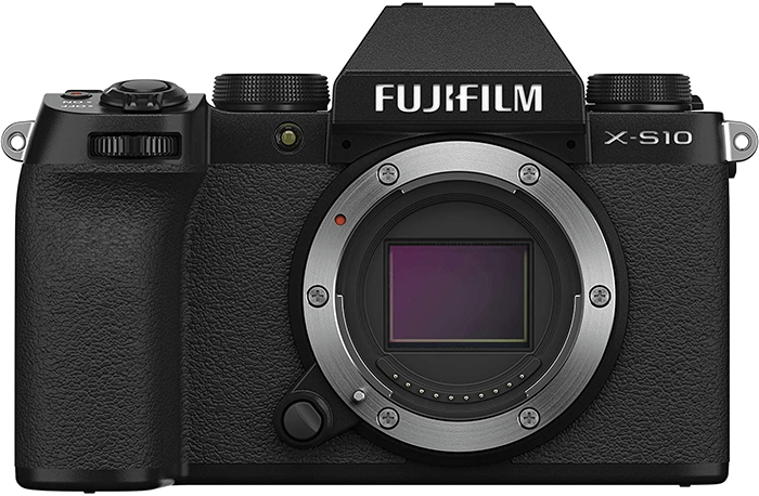 Fujifilm X-S10, our top pick for the best camera for youtube