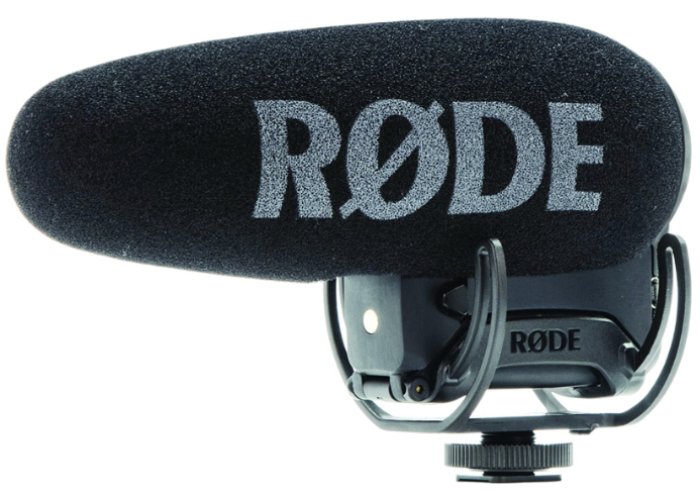 product photo of the Rode VideoMic Pro+ dslr microphone