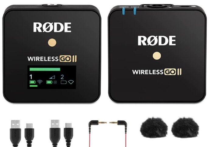 product photo of the Rode Wireless go II dslr microphone