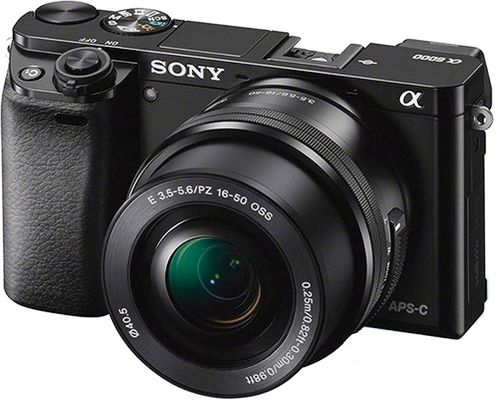 Sony a6000 product image with kit lens