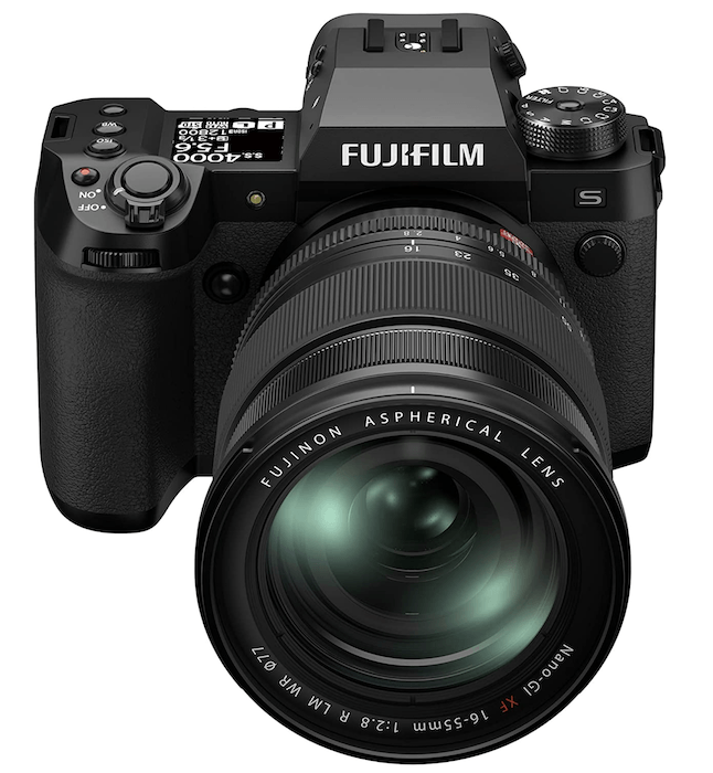 Fujifilm x-h2s camera product photo
