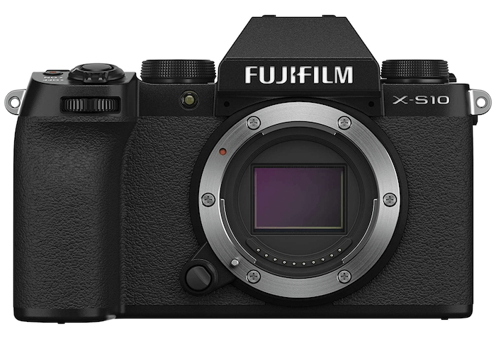 fujifilm x-s10 camera product photo