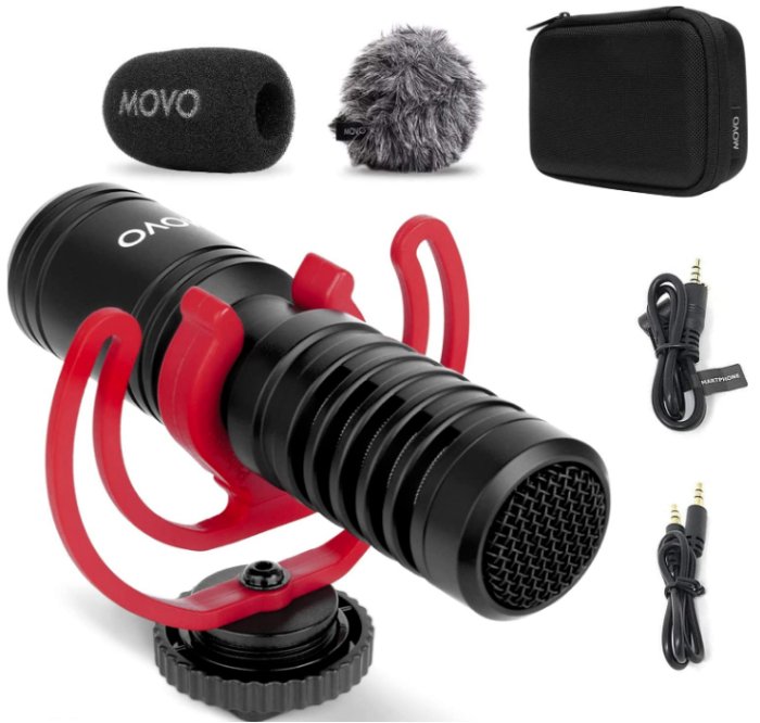 Movo VXR10 action camera microphone attachment