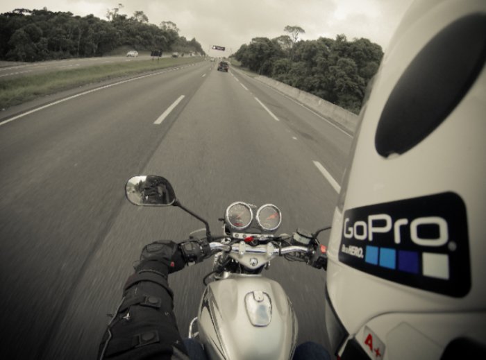 GoPro photo from motorbike
