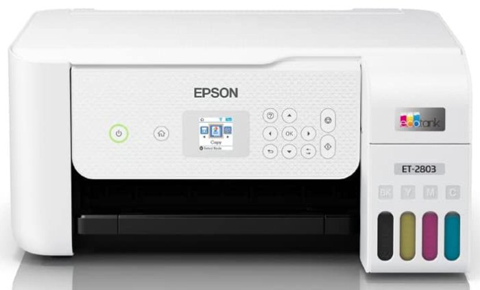 Epson Ecotank 2803 wireless printer product photo