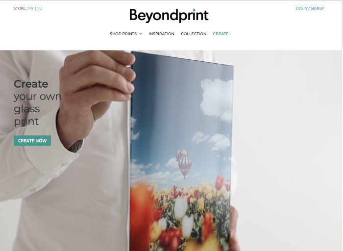 Captura de tela do site Beyonprint