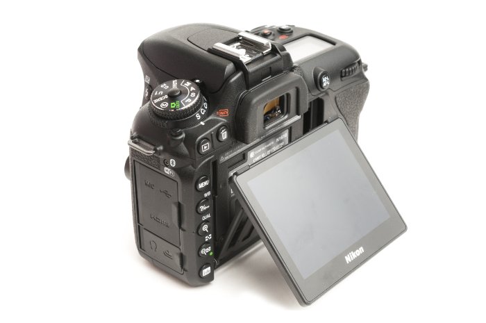Stock photo of the rear of a Nikon D7500
