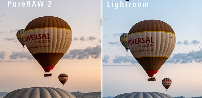 Cappadocia hot air balloons Photo by Jenn Mishra compare Lightroom and DxO PureRAW