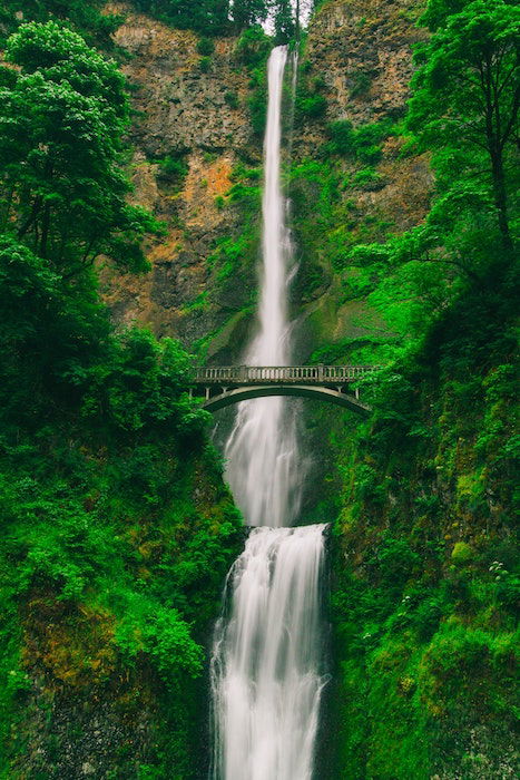 HDR of waterfall and a bridge