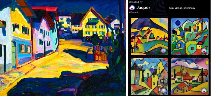 Kandinsky vs Jasper Art comparison