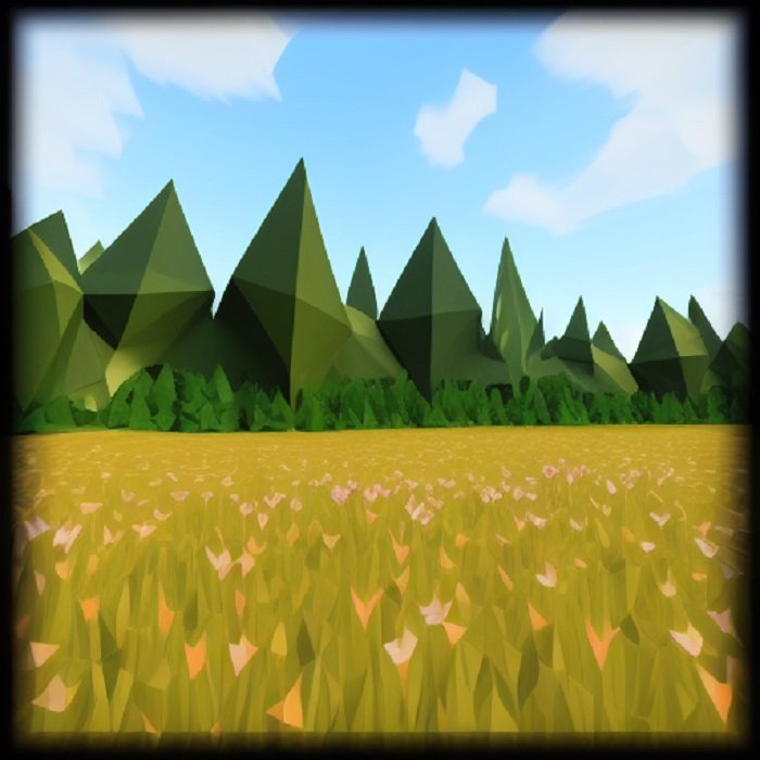 Low-polygon meadow from Jasper Art