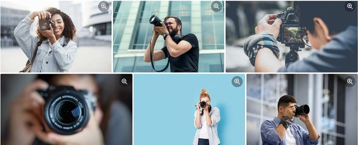Stock photos of photographers from Shutterstock