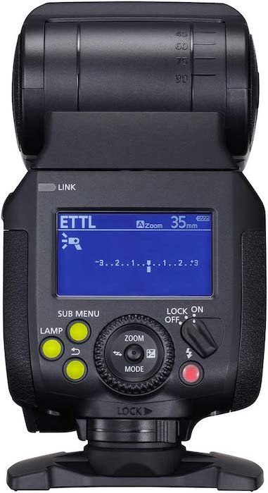 Back of EL-1 flash for Canon