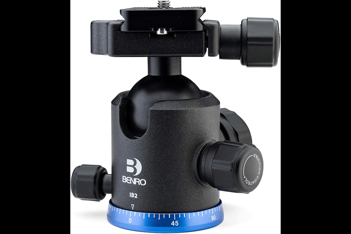 A Benro Triple-Action Ball Head for the best tripod for photographers