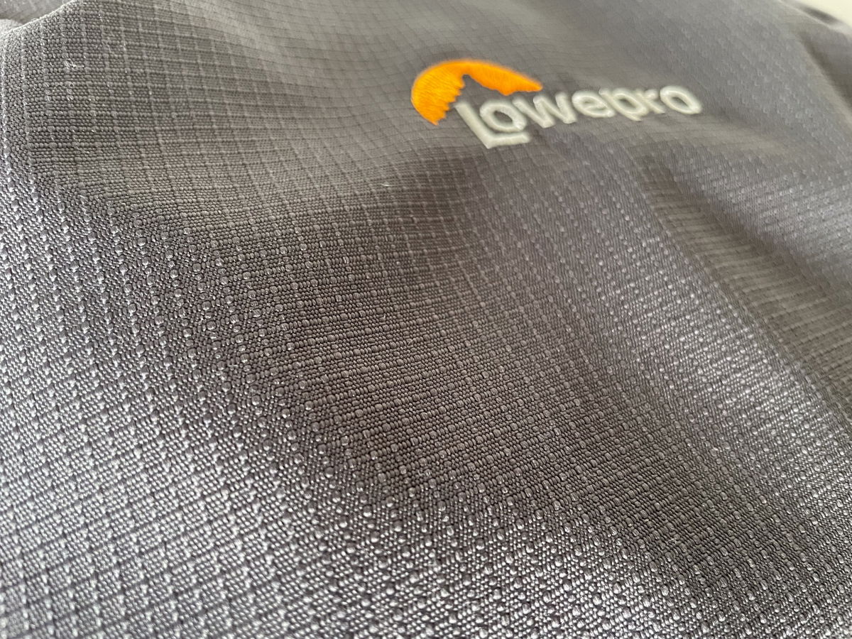 Detail of material of Lowepro Trekker Lite