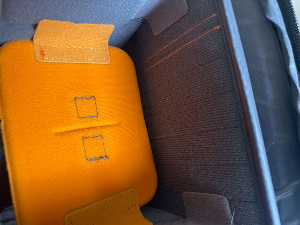 interior padding of the Lowepro Freeline