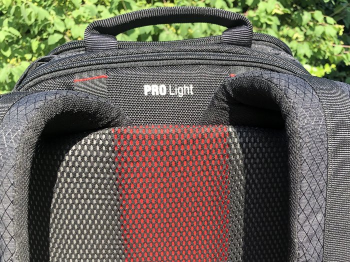 Manfrotto PRO Light Multiloader camera backpack back padding