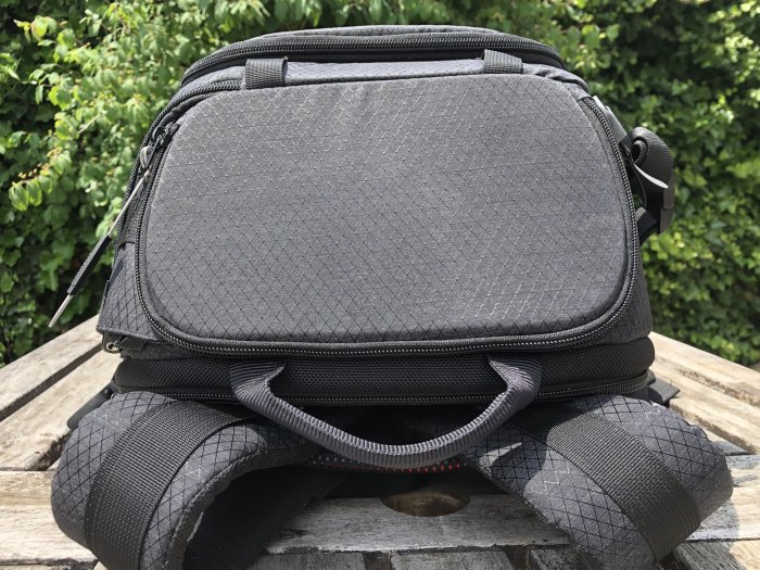 Top view of the Manfrotto PRO Light Multiloader camera backpack