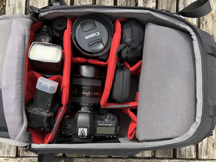 Manfrotto PRO Light Multiloader camera backpack main compartment