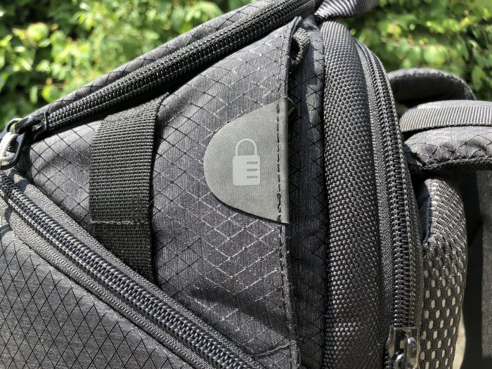 The padlock pocket on the Manfrotto PRO Light Multiloader camera backpack