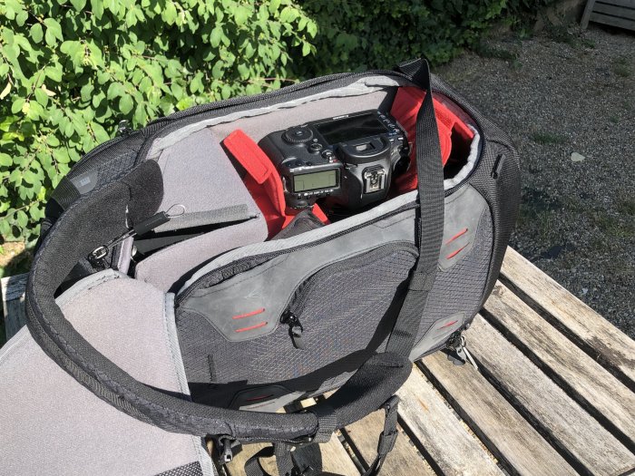Manfrotto PRO Light Multiloader camera backpack as a shoulder bag
