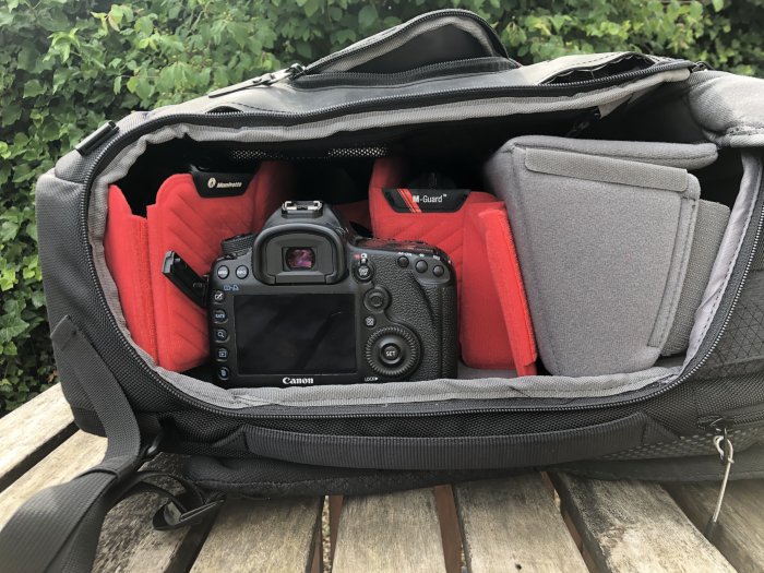 Side access point on the Manfrotto PRO Light Multiloader camera backpack