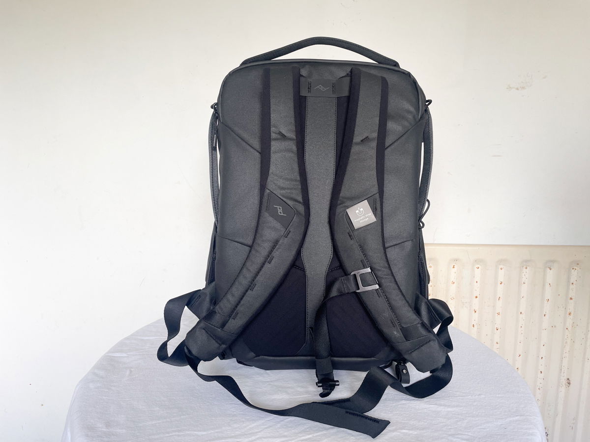 Back of Peak Design Everyday Backpack