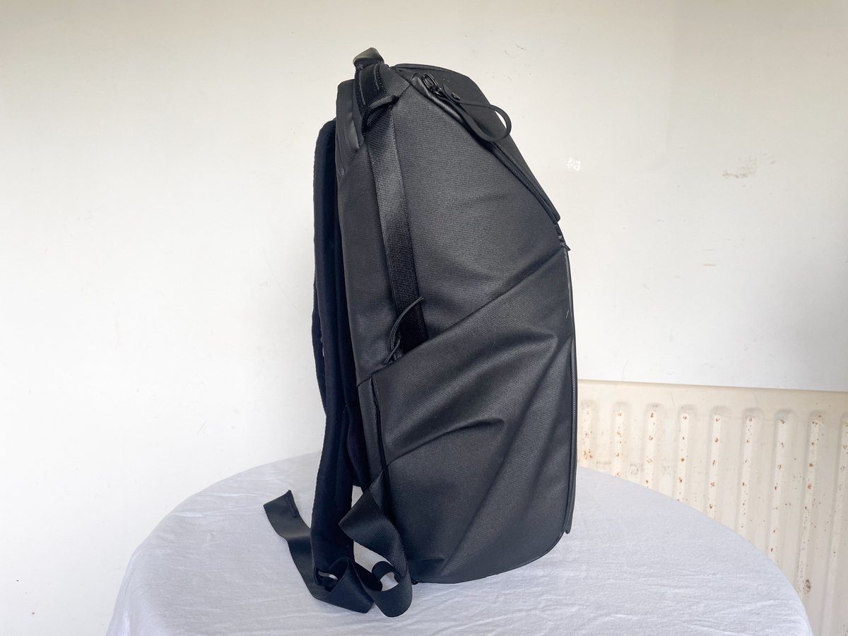 Side view of Peak Design Everyday Backpack