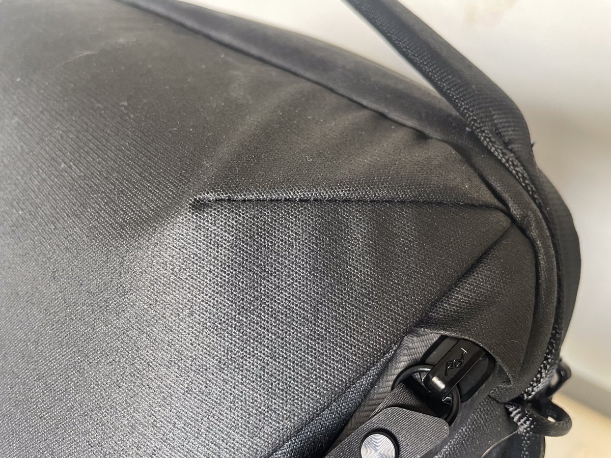 exterior stitching on the Peak Design Everyday Backpack