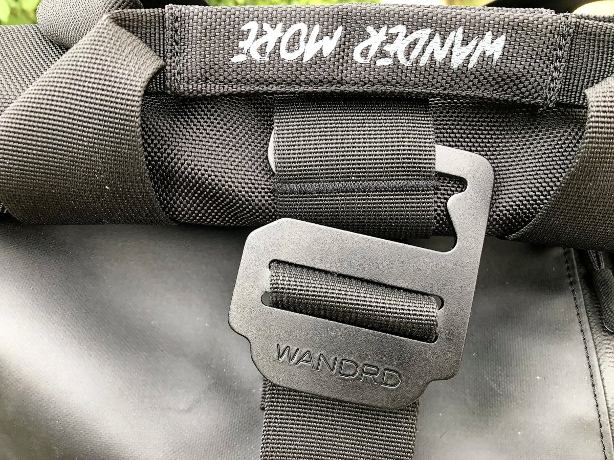 Wandrd Prvke camera backpack detail of clasp