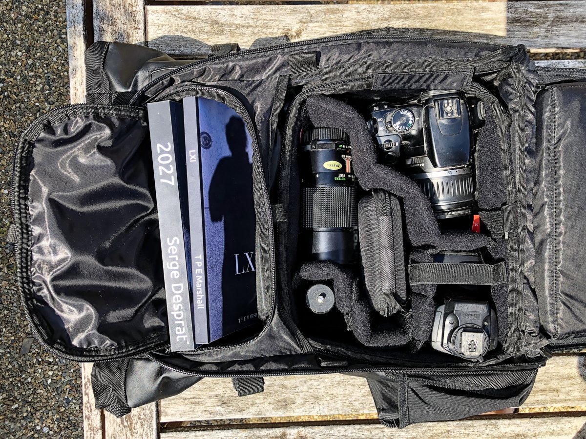 Wandrd Prvke camera backpack main and top compartments