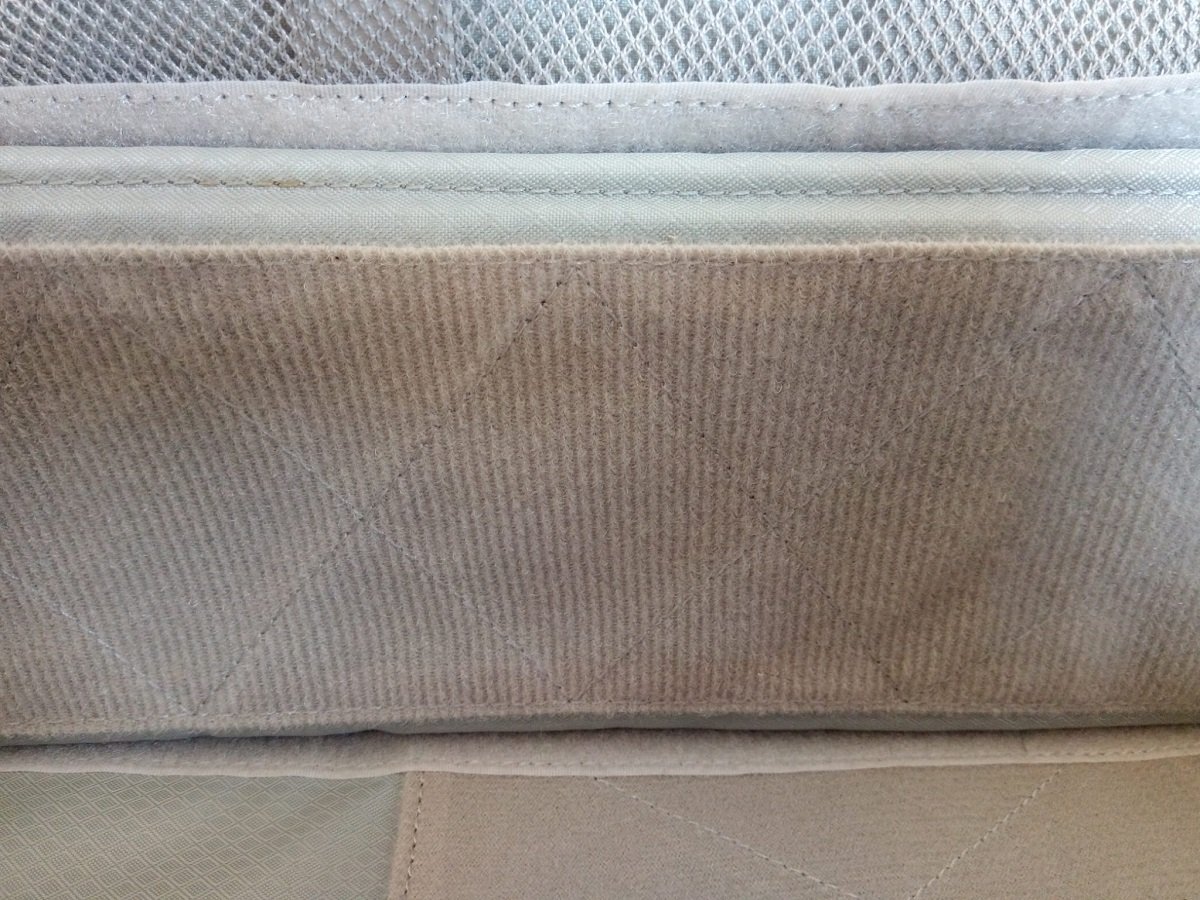 Close-up of sticky nylon in interior