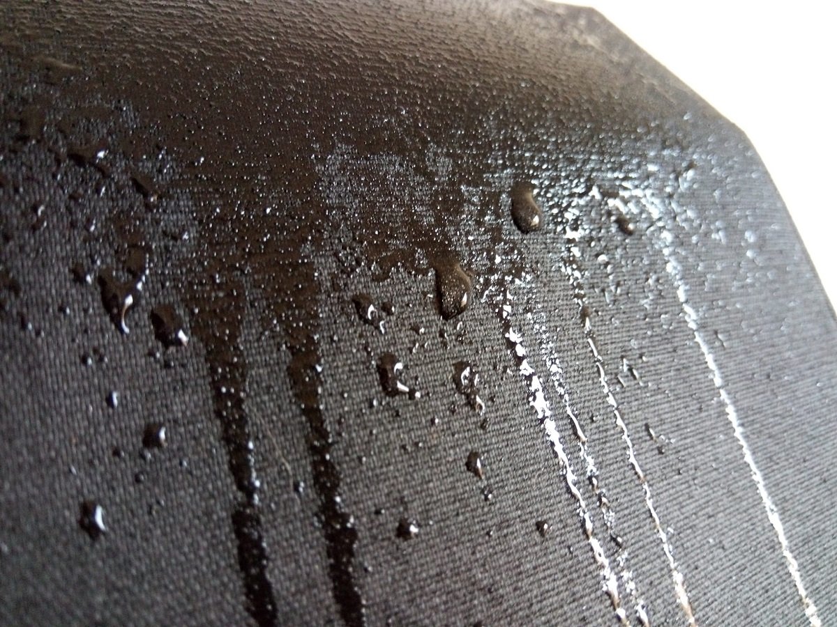 Water droplets on Nylon material