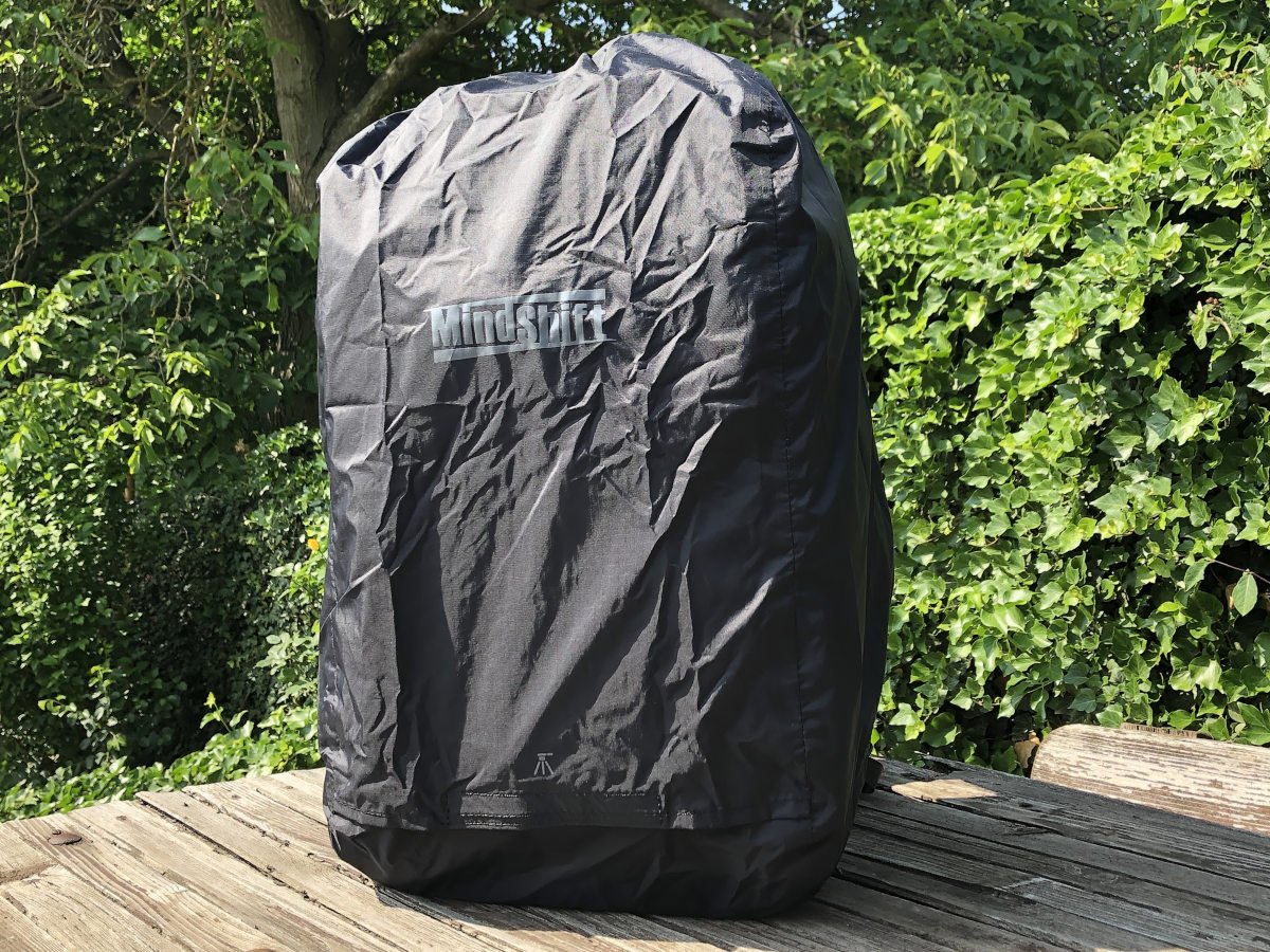 Picture of the Think Tank MindShift Backlight 18L backpack rain cover