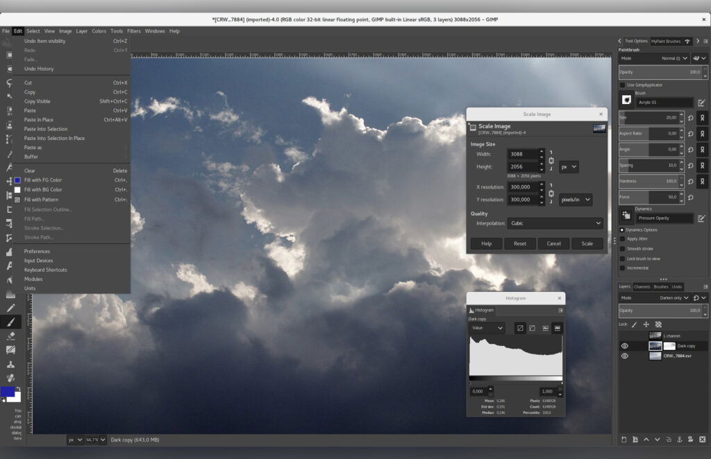 An image editing software interface.