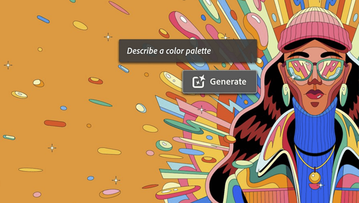 Screenshot of Adobe Illustrator color palette option