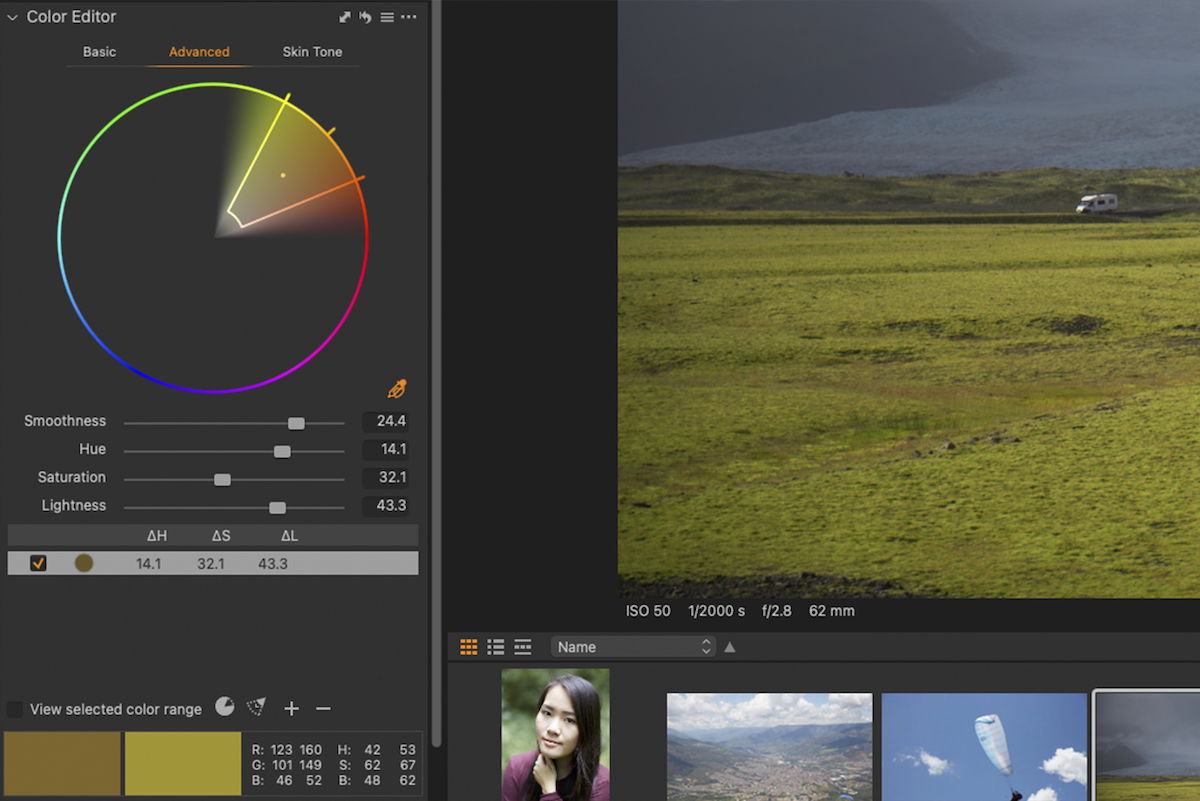 Advanced Color Editor - Capture One