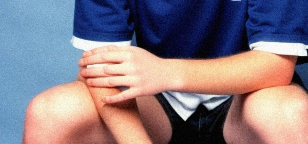 Close up of hand problem from 90s school photo josh