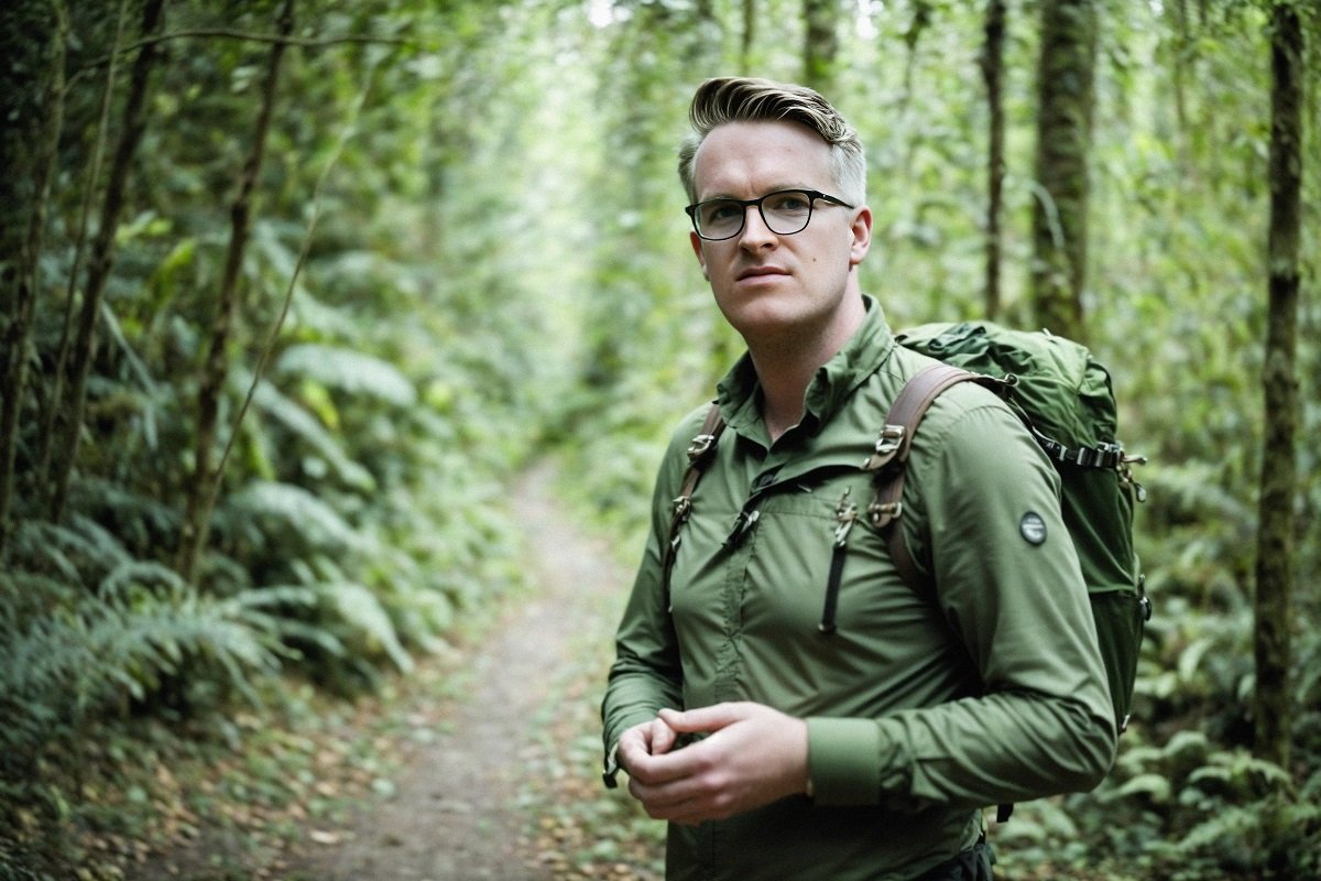 PhotoAI portrait of Josh in the jungle