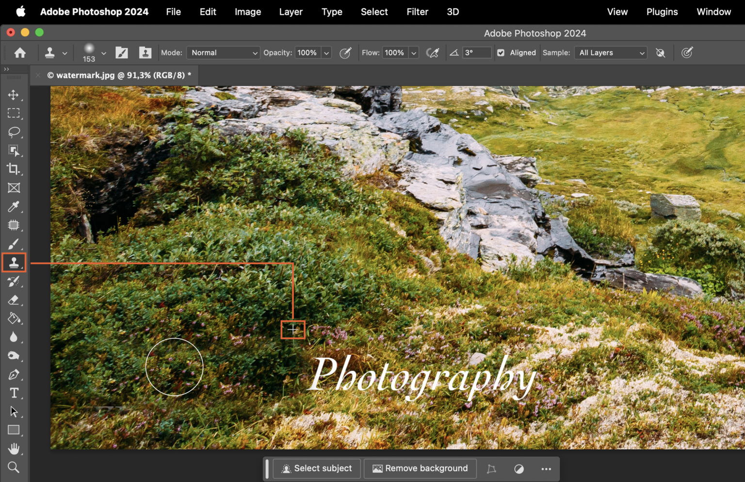 How to Remove a Watermark in Photoshop