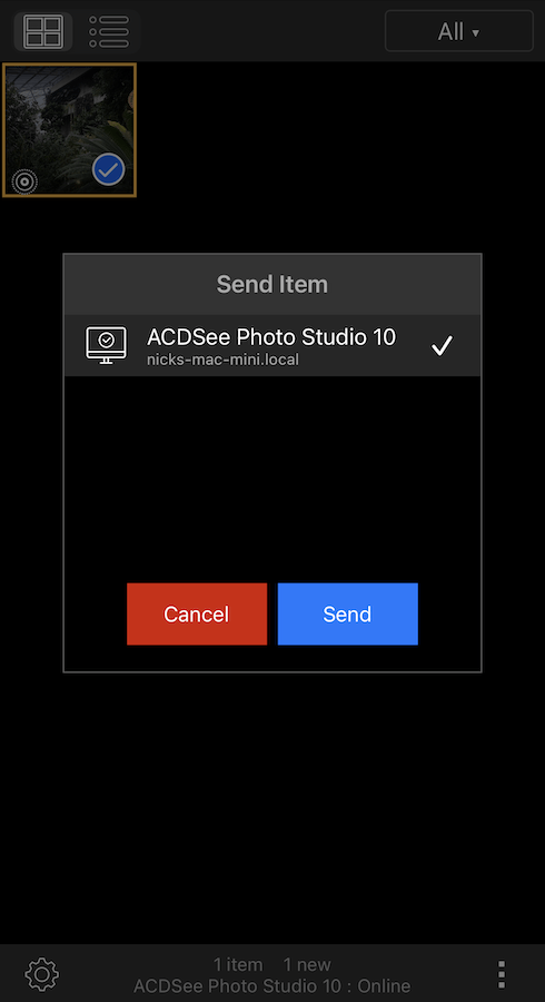 screenshot of ACDSee app on iphone