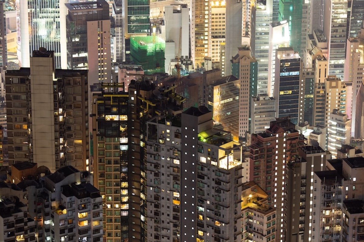 similar image of cityscape at night