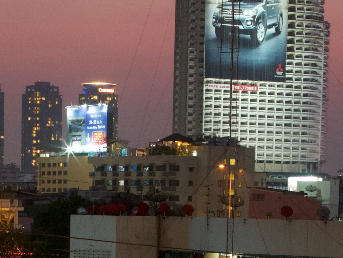 cropped image of building in Bangkok