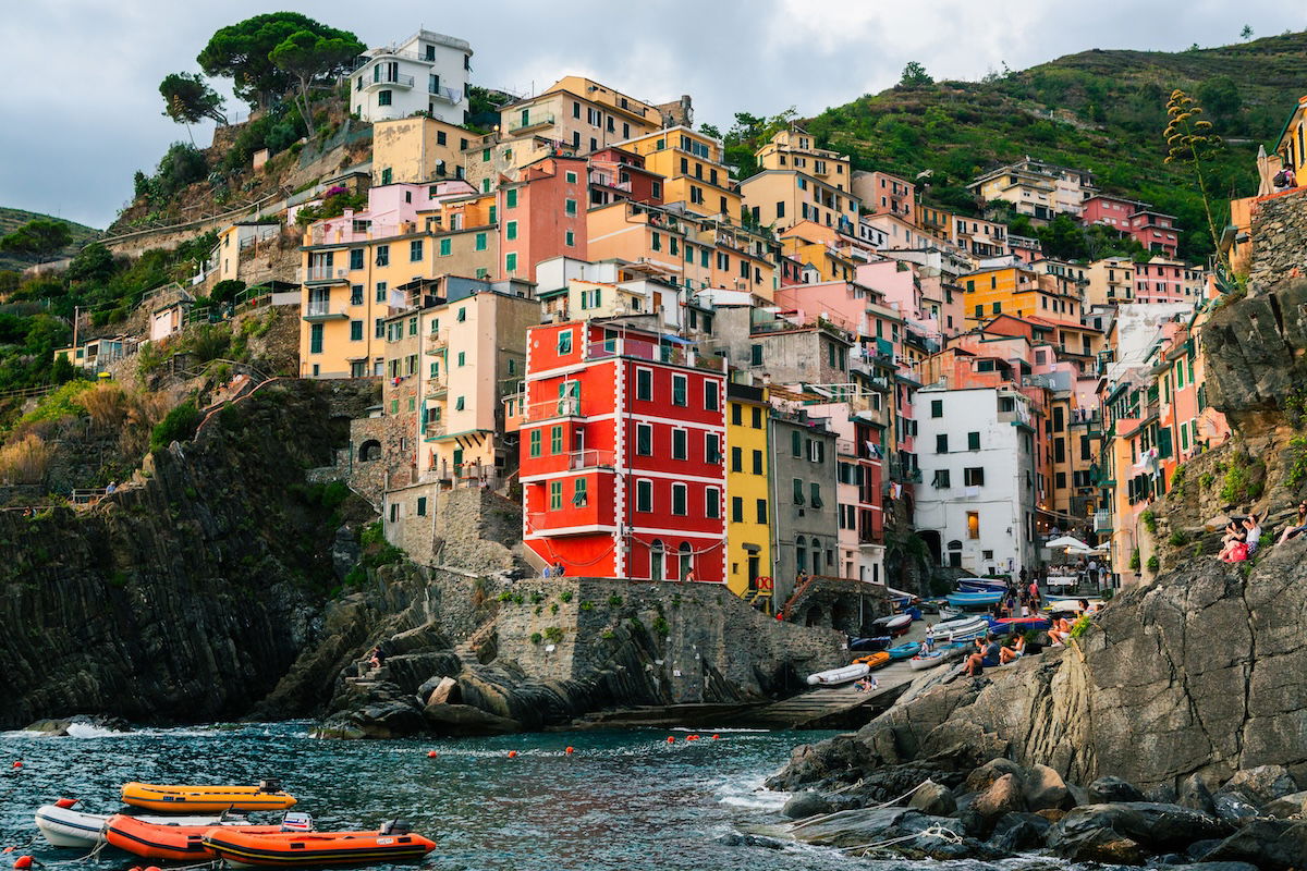 image of colorful building in a coastal town edited with advanced lightroom features