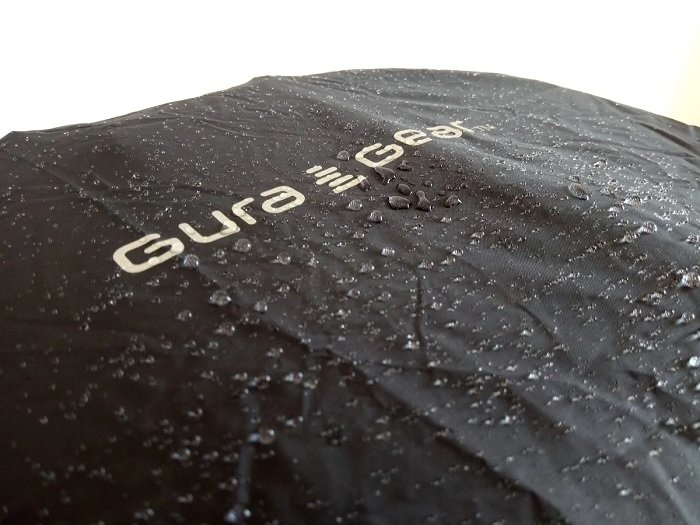 Water droplets on the Gura Gear Kiboko V2