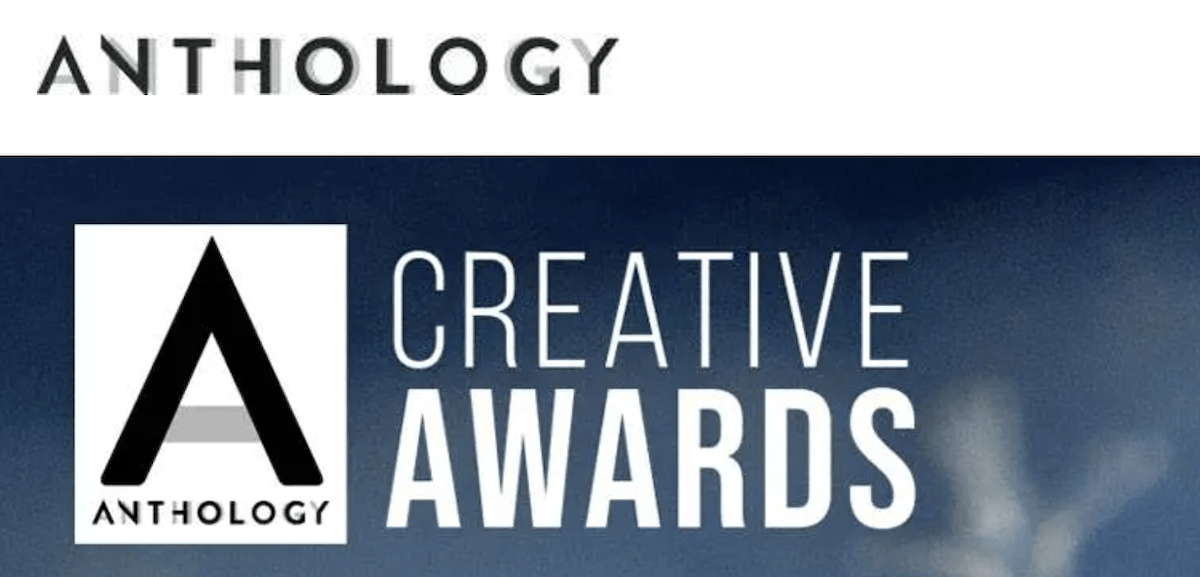 Screenshot of the Anthology photo competition logo