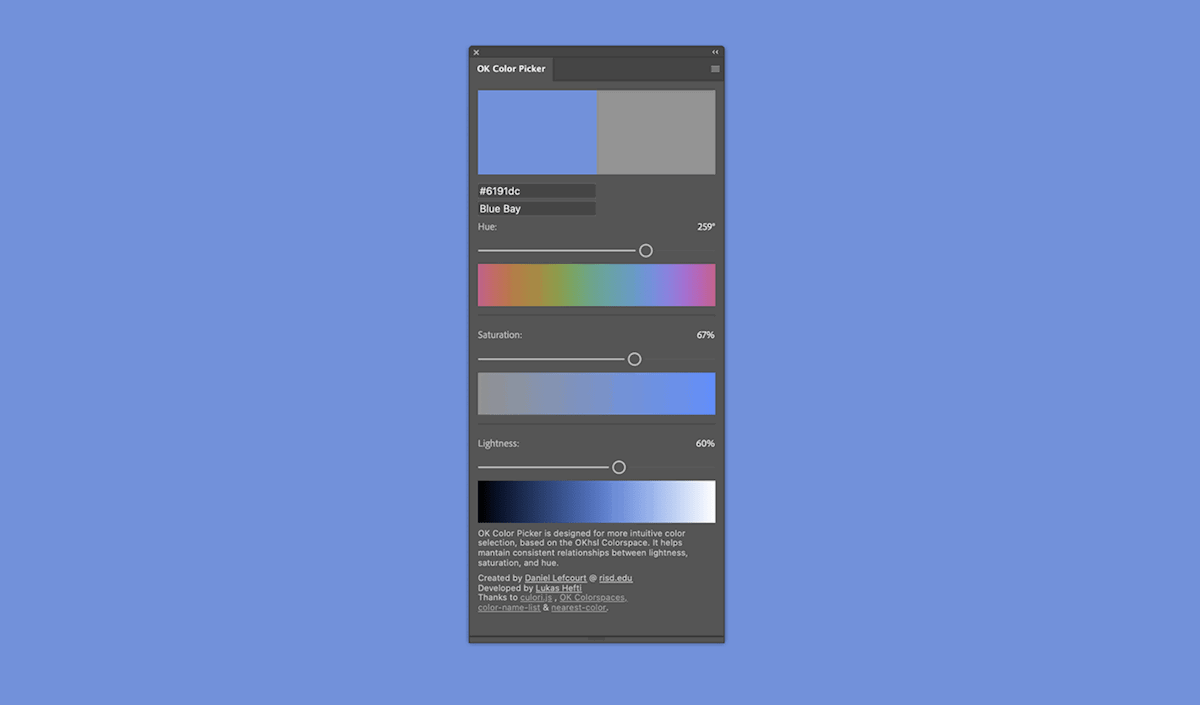 example of color picker photoshop plugin