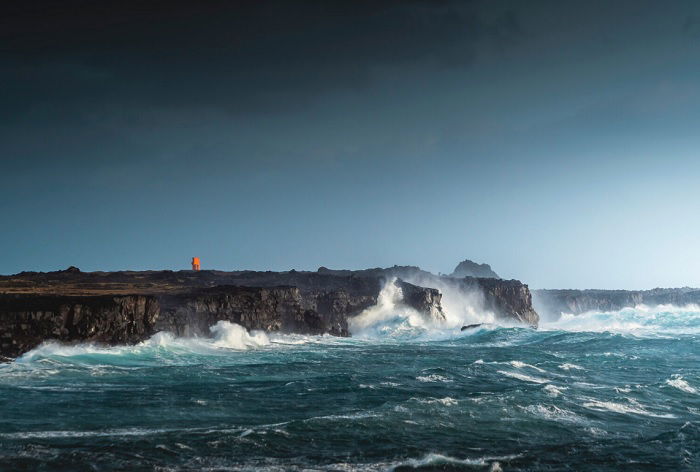 Wild rocky coastline